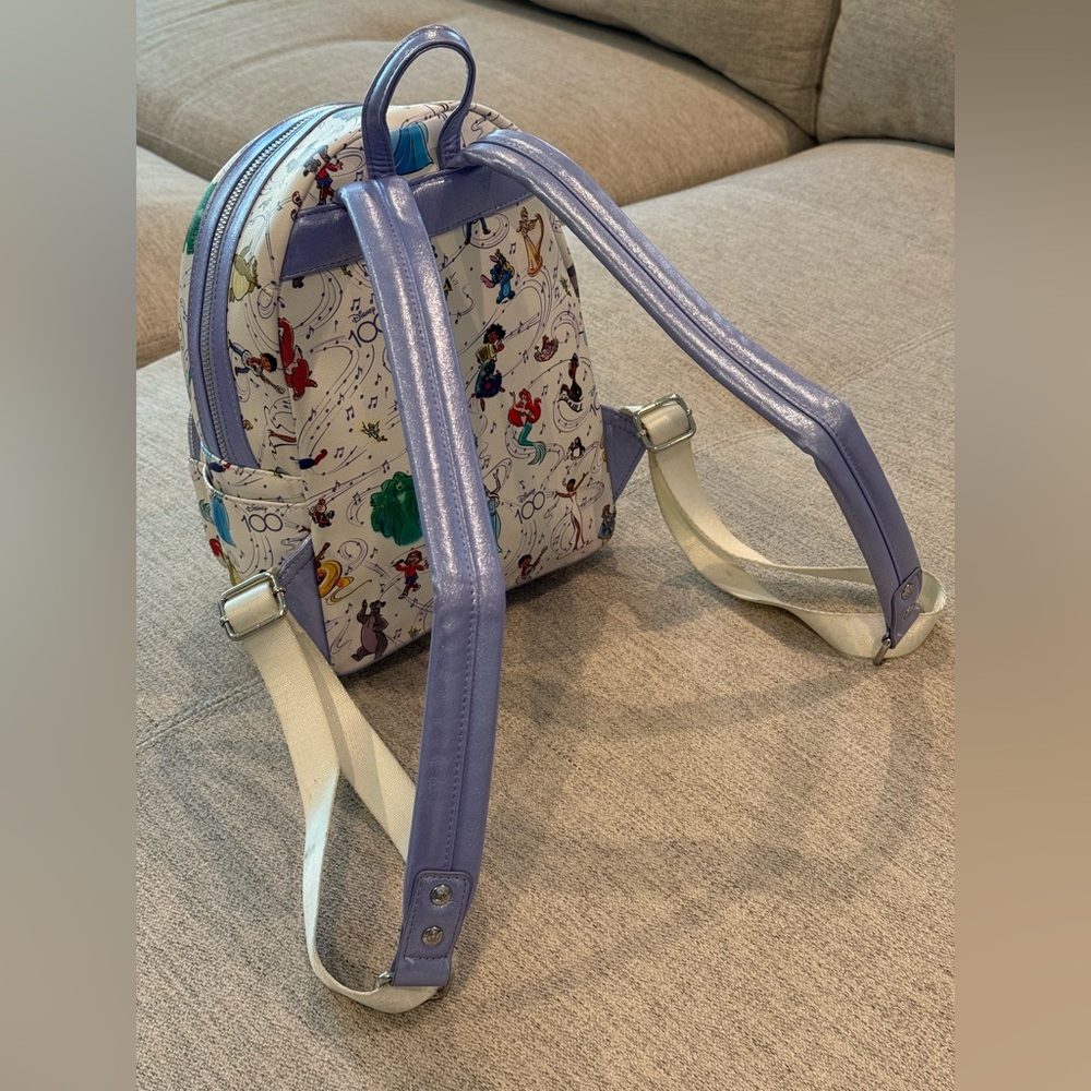 Loungefly Disney 100 Years of Wonder & Music Backpack NWOT - Picture 13 of 17